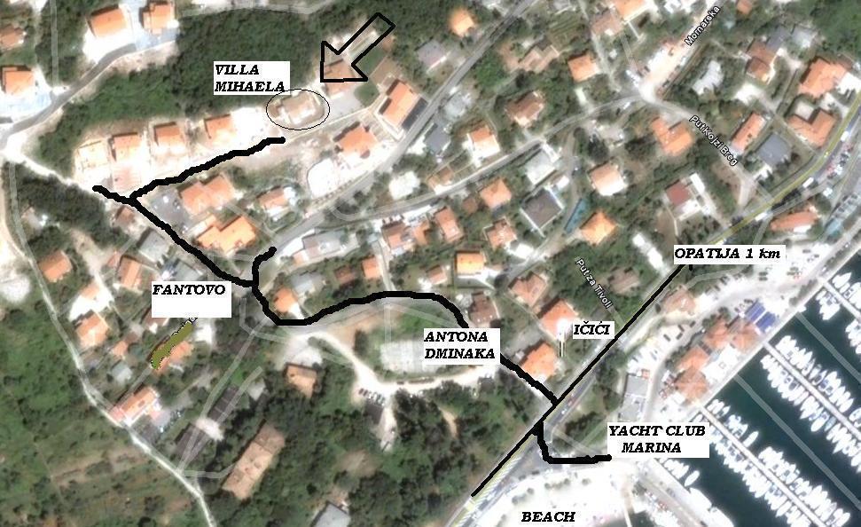 Villa Mihaela Ičići Rum bild